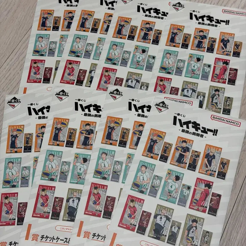 [BUNJANG] Haikyu!! Ichiban Kuji I Prize Ticket Case & Clear Card Bundle Set (Sealed) / [일괄] 미개봉 랜덤) 하이큐 이치방쿠지 I상 티켓 케이스 클리어 카드