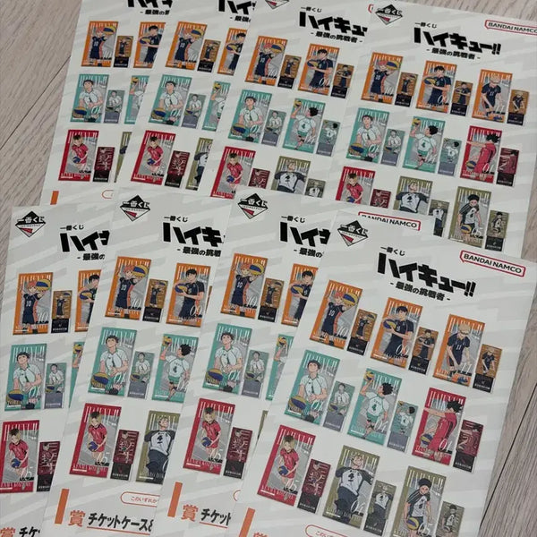 [BUNJANG] Haikyu!! Ichiban Kuji I Prize Ticket Case & Clear Card Bundle Set (Sealed) / [일괄] 미개봉 랜덤) 하이큐 이치방쿠지 I상 티켓 케이스 클리어 카드