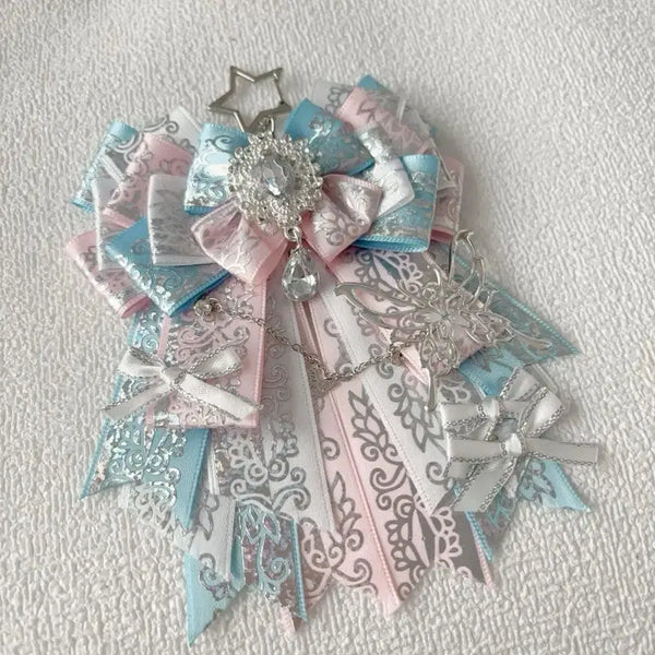 [BUNJANG] Handmade Charm Holder for Lightstick / Bag (Blue/Pink) / 응원봉 이타백 참장식 블루핑크