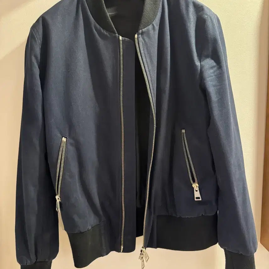 [BUNJANG] AMI Navy Cotton Bomber Jacket / 아미(AMI) 네이비 코튼 봄버 블루종 M