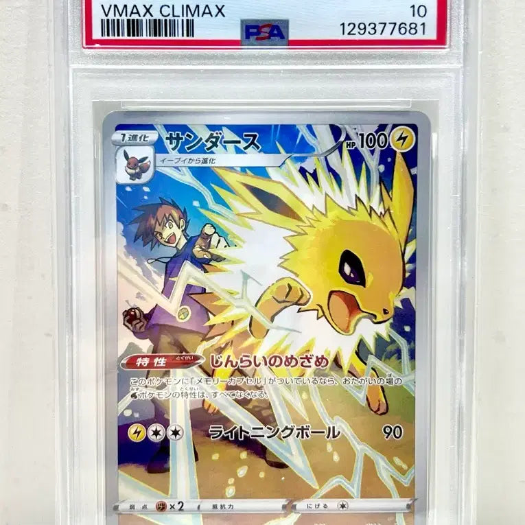 [BUNJANG] Japanese Pokemon Card S8B VMAX Climax Thundurus CHR PSA 10 / 일판 포켓몬카드 s8b vmax클라이맥스 쥬피썬더chr psa10