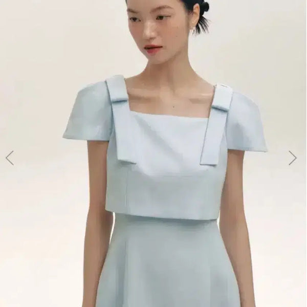 [BUNJANG] Flowoom Overlay Cup Cake Dress Blue S / 플로움 오버레이 컵케이크 드레스 블루 s