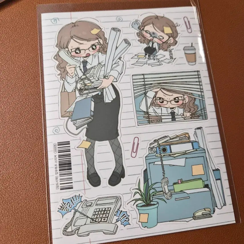 [BUNJANG] Kim Dosirak Office Overload Sticker / 김도시락 업무폭주 스티커