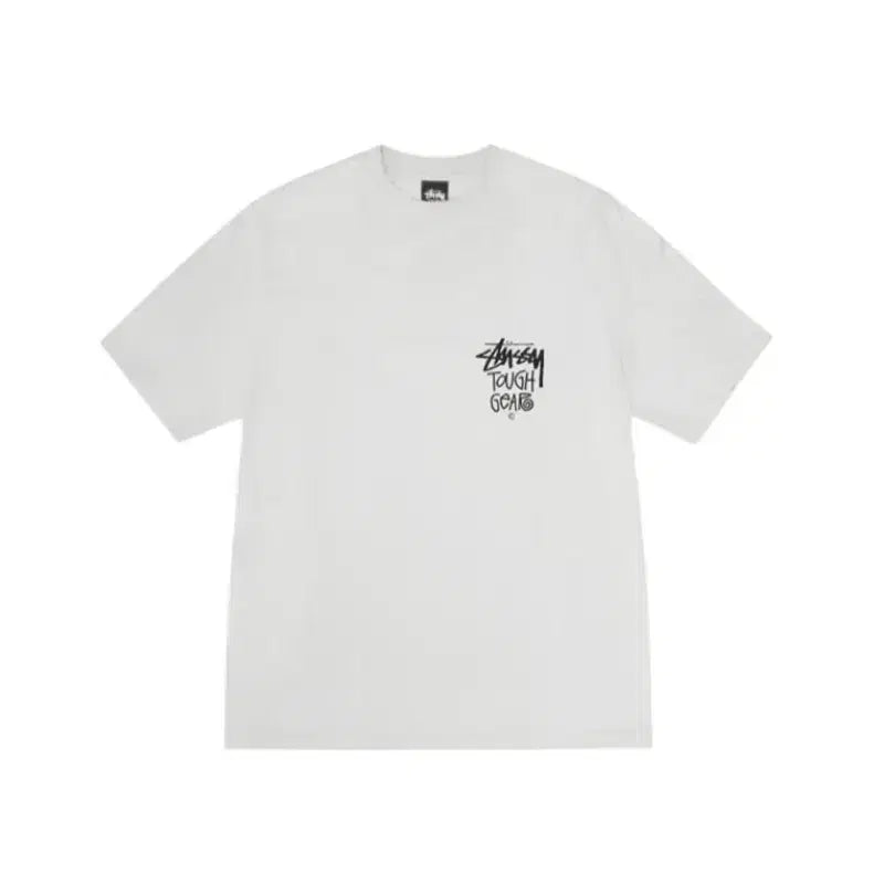 [BUNJANG] Stussy Tough Gear Short Sleeve T-Shirt White/Black / STUSSY 스투시 터프기어 반팔 티셔츠 남녀 흰검