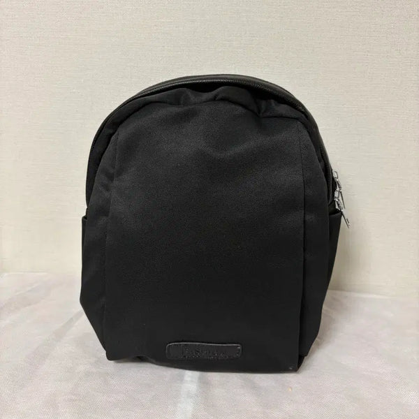 [BUNJANG] Round Black Nylon Backpack / (새상품)동글이 블랙 나일론 백팩