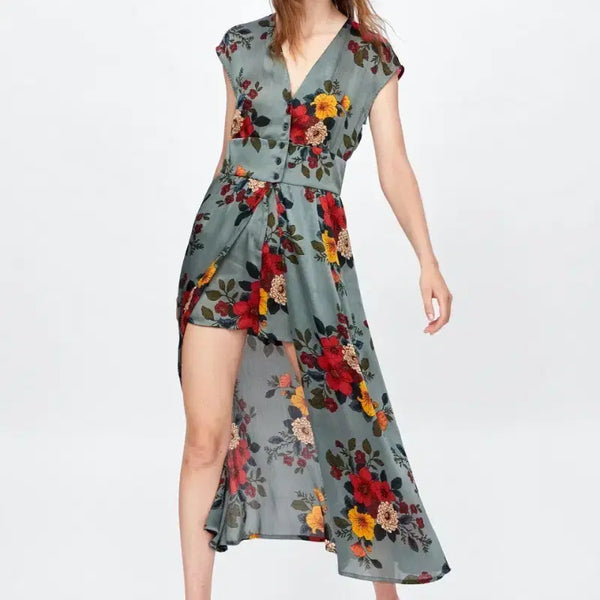 [BUNJANG] Zara Floral Maxi Jumpsuit XS / 자라 베이직 플라워 맥시 점프수트 XS