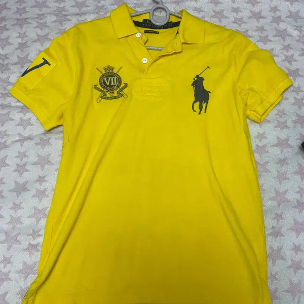 [BUNJANG] Polo Ralph Lauren Big Pony Collar T-Shirt Yellow Size S / 폴로 빅포니 카라티 노랑 옐로우 판매 S사이즈