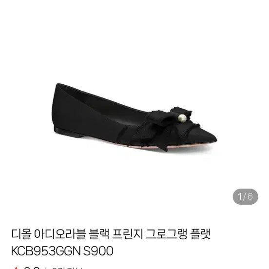 [BUNJANG] Dior Black Fringe Broderie Anglaise Flat Shoes KCB953GGN S900 / [모든 구성,정품]디올 블랙 플랫슈즈 KCB953GGN S900