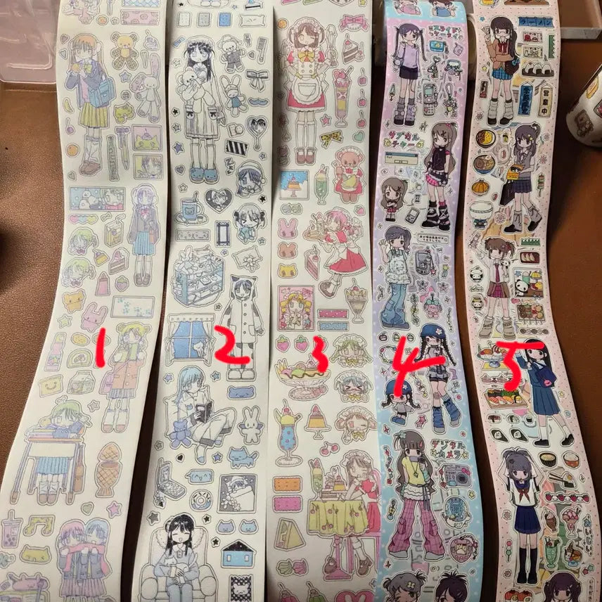 [BUNJANG] Kiss Cut Stickers (Set of 3) / 해외 키스컷(3)