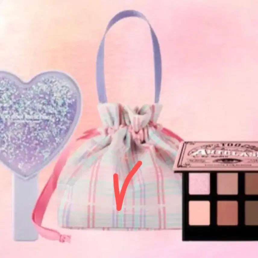 [BUNJANG] Too Cool For School Checked Pouch / 새상품/ 투쿨포스쿨 체크 복조리 파우치