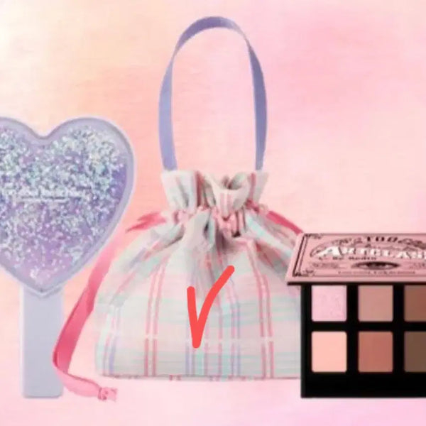 [BUNJANG] Too Cool For School Checked Pouch / 새상품/ 투쿨포스쿨 체크 복조리 파우치