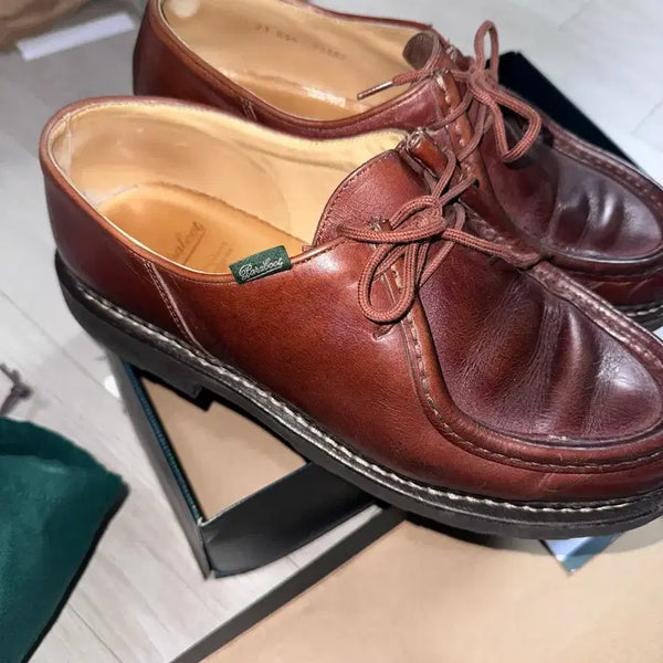 [BUNJANG] Paraboot Michael Cafe Leather Shoes 285 / 파라부트 미카엘 285