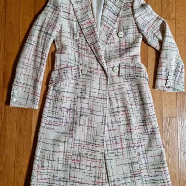 [BUNJANG] TIME Mahonbang Tweed Long Jacket / 한섬 타임 마혼방 트위드 롱자켓