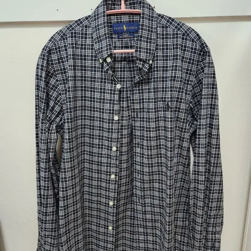 [BUNJANG] Ralph Lauren Slim Fit Plaid Button-Down Shirt / 랄프로렌 슬림 핏 플래드 셔츠