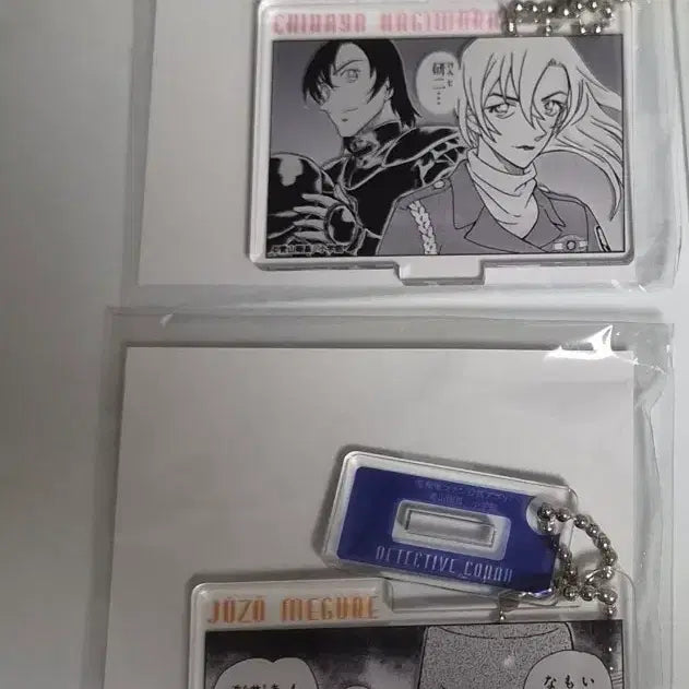[BUNJANG] Detective Conan Kenji Hagiwara Megure Acrylic Stand Keyring Set / 명탐정코난 하기와라 켄지 치하야 메구레 아크릴 스탠드 키링