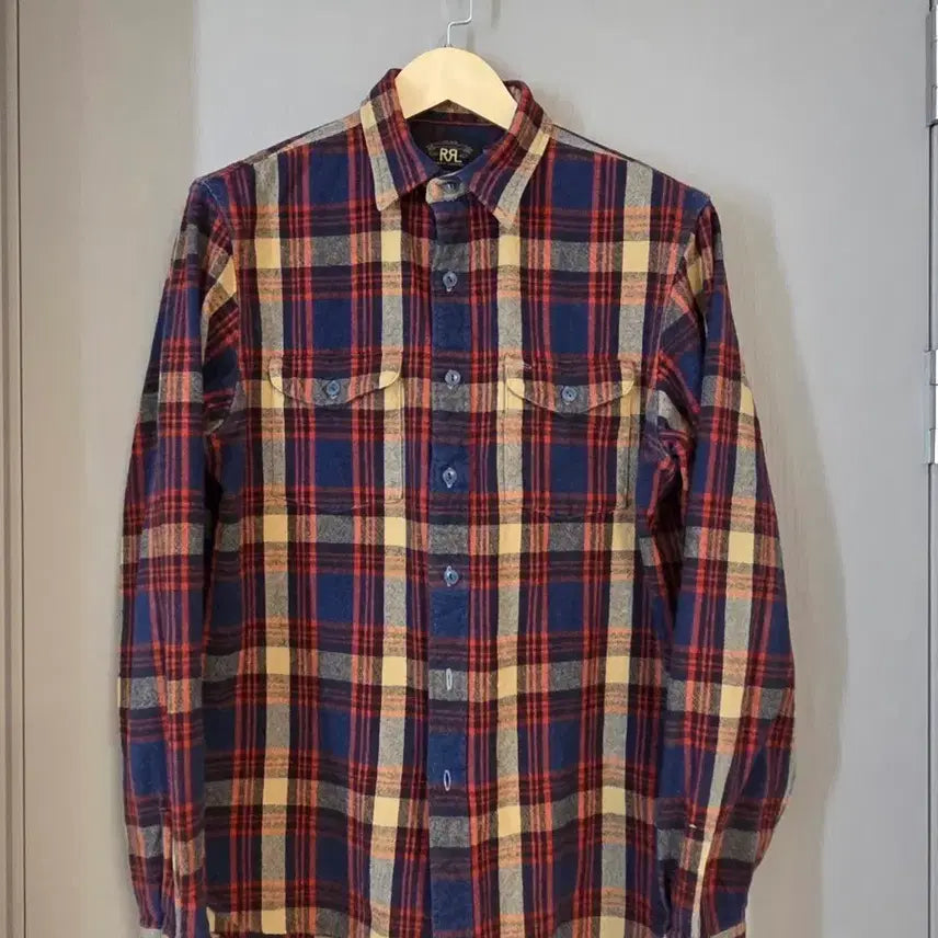 [BUNJANG] RRL Plaid Flannel Shirt M / RRL 더블알엘 플래드 플란넬 체크 셔츠 M