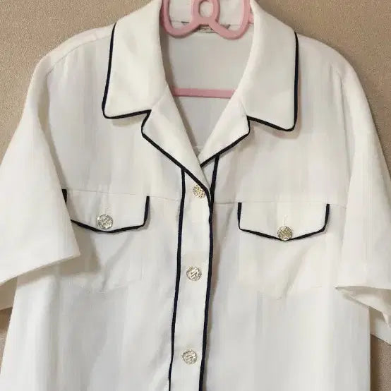 [BUNJANG] Kenneth Lady White Color Block Cropped Jacket / 케네스레이디 화이트 배색  크롭 자켓 55