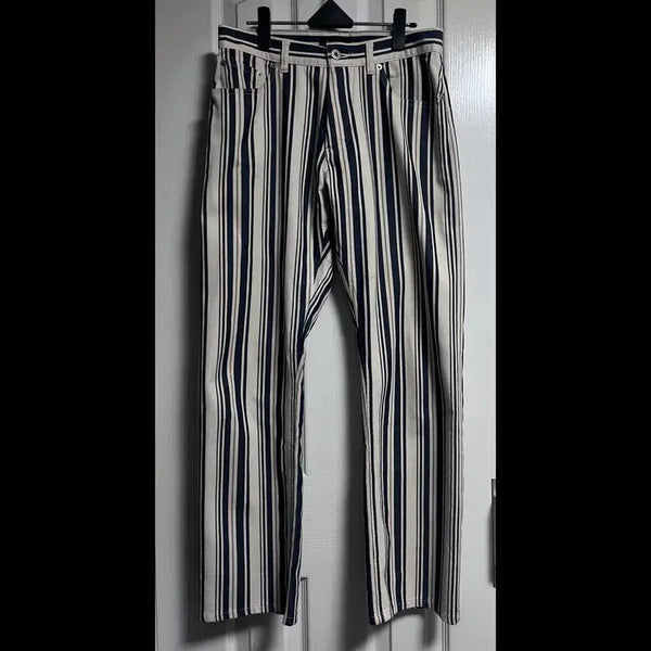[BUNJANG] Burberry Black Label Striped Pants / 버버리 블랙 라벨 스트라이프 팬츠