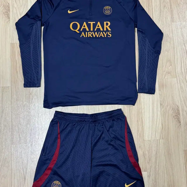 [BUNJANG] Paris Saint-Germain 23-24 Training Strike Dry-FIT Drill Top & Shorts Set / 23-24 파리생제르망 트레이닝 드릴탑, 쇼트 쇼츠 세트