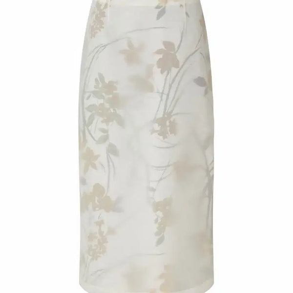 [BUNJANG] TEAK Orchid Sheer Skirt (Orange) / TEAK 티크 ORCHID SHEER SKIRT (ORANGE) 스커트