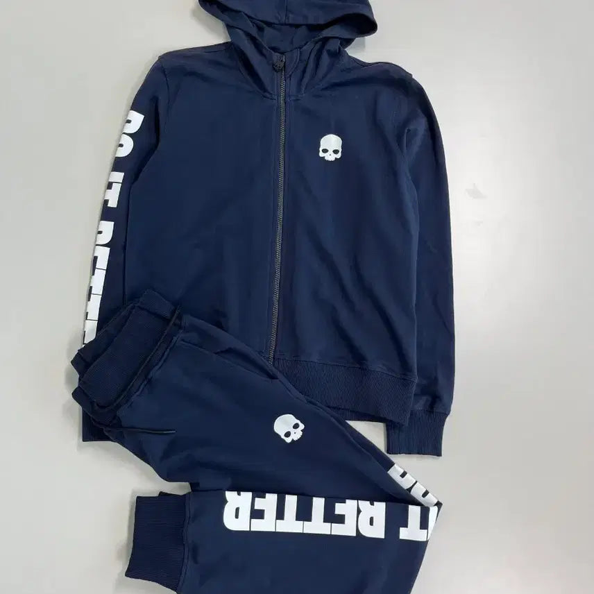 [BUNJANG] Hydrogen Do It Better Full Zip-Up Hoodie Training Set / [정품] 하이드로겐 두잇베러 풀집업 후디 트레이닝 세트