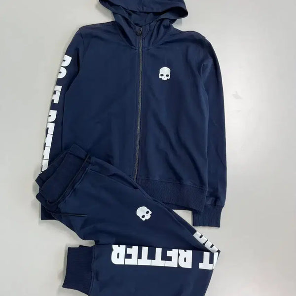 [BUNJANG] Hydrogen Do It Better Full Zip-Up Hoodie Training Set / [정품] 하이드로겐 두잇베러 풀집업 후디 트레이닝 세트