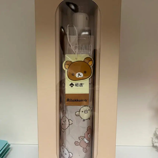 [BUNJANG] Rilakkuma 3-Section Automatic Umbrella / 리락쿠마 3단 자동 우산 팝니다.