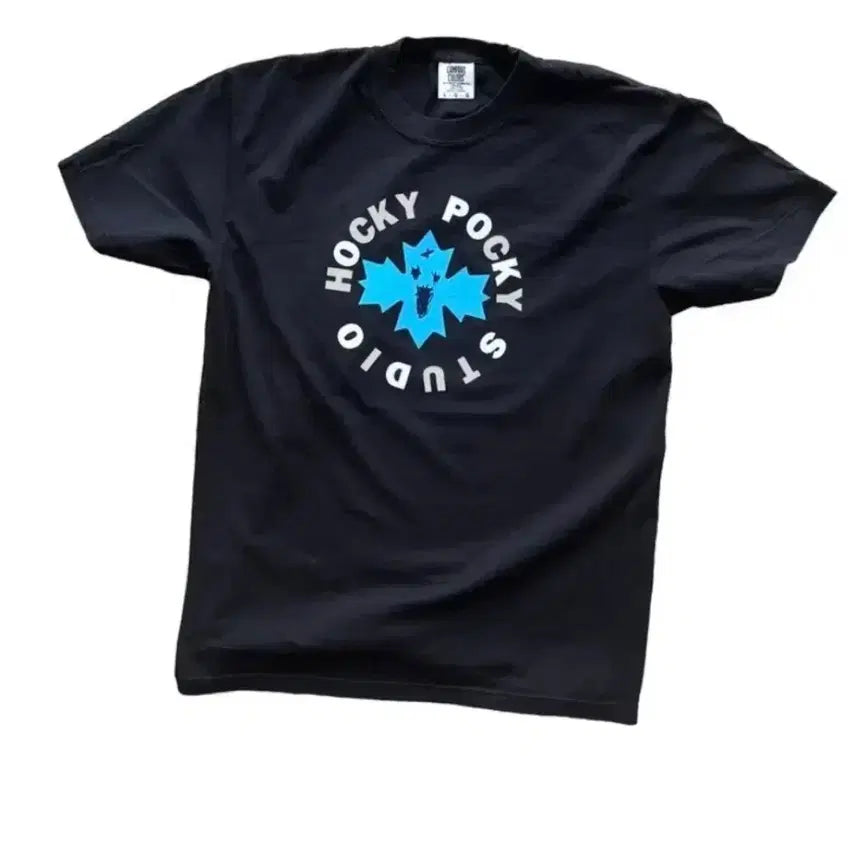 [BUNJANG] Hokey Pokey Studio Tongtongbaei Short Sleeve T-Shirt Black M / 하키포키 스튜디오 통통배 반팔 티셔츠 블랙 m