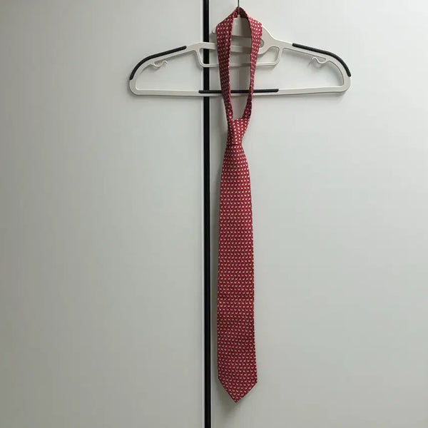 [BUNJANG] Salvatore Ferragamo Made in Italy 100% Silk Seal Pattern Necktie / 페라가모 made italy 물개 패턴 실크100 넥타이
