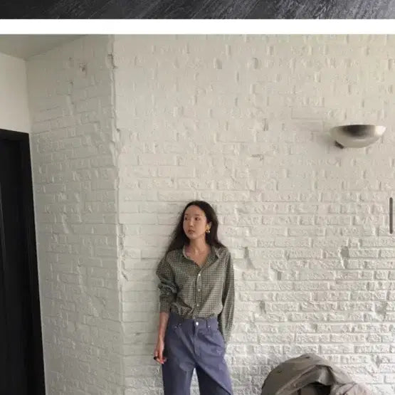 [BUNJANG] Dearlist Maybebaby Check Shirt / 디어리스트 메이비베이비 체크 셔츠 새상품