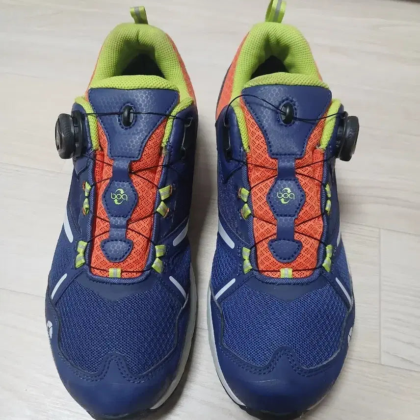 [BUNJANG] NEPA BOA Dial Sneakers Navy Orange / 보아 다이얼 운동화 네이비 오렌지 네파