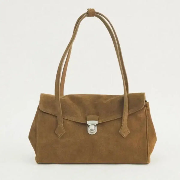 [BUNJANG] TOUEA Reve Bag Suede Camel Brown / [투에투아] Reve bag 레브백 (스웨이드) 카멜브라운