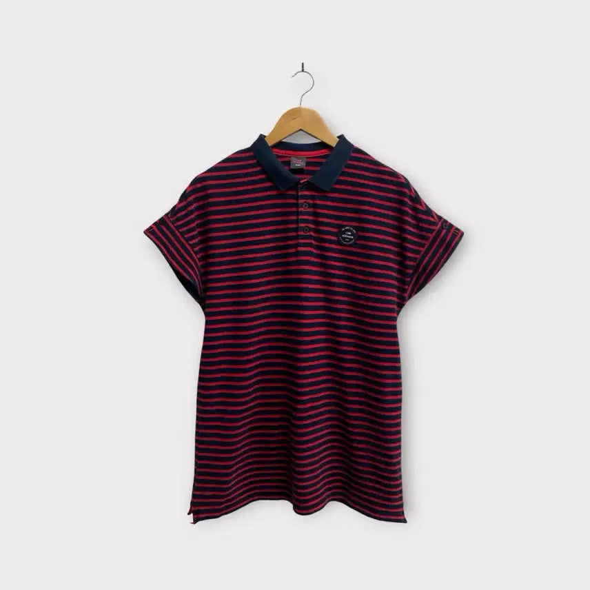 [BUNJANG] EIDER Stripe Collar T-Shirt L / EIDER 아이더 스트라이프 카라 티셔츠 L