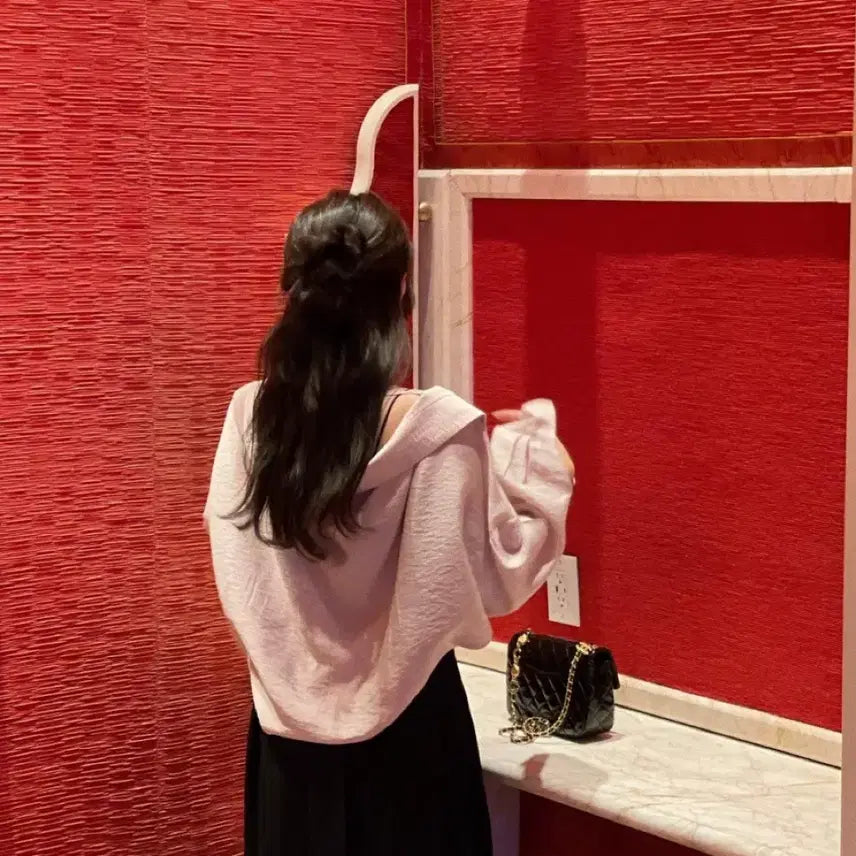 [BUNJANG] Ennuuel Paris Back Strap Blouse Beige / 새상품) 엔뉴엘 패리스 백 스트랩 블라우스 베이지 옷걸이+비닐