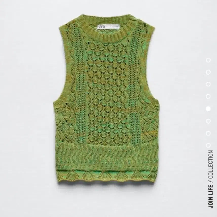 [BUNJANG] ZARA Openwork Knit Top / ZARA 자라 오픈워크 니트 탑 나시 4331/069