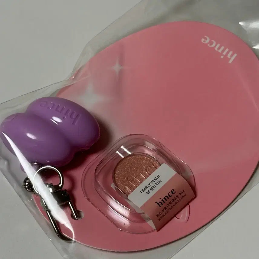 [BUNJANG] hince Single Eyeshadow Mini 05 Peach Keyring Set / 힌스 싱글 아이섀도우 미니 05 피치 키링 세트