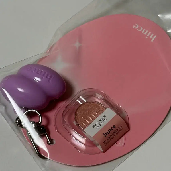 [BUNJANG] hince Single Eyeshadow Mini 05 Peach Keyring Set / 힌스 싱글 아이섀도우 미니 05 피치 키링 세트