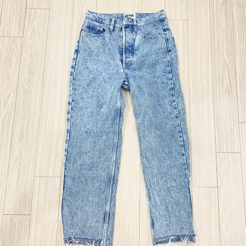 [BUNJANG] Rouje H19MARAIS Vintage Wash Cropped Hem Jeans (Size 25/26) / 26/25사이즈 rouje 루즈 후즈 청바지