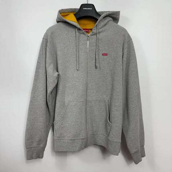 [BUNJANG] Supreme Small Box Logo Hooded Zip-Up Grey / 슈프림 스몰 박스로고 후드 집업 그레이