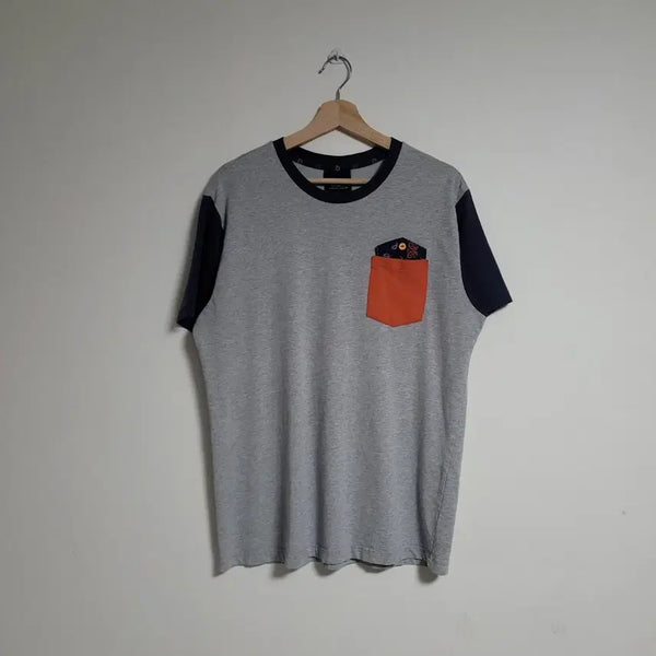 [BUNJANG] MLB Orange Pocket Short Sleeve T-Shirt Size 105 / (105) MLB 엠엘비 반팔 티셔츠 오렌지 포켓