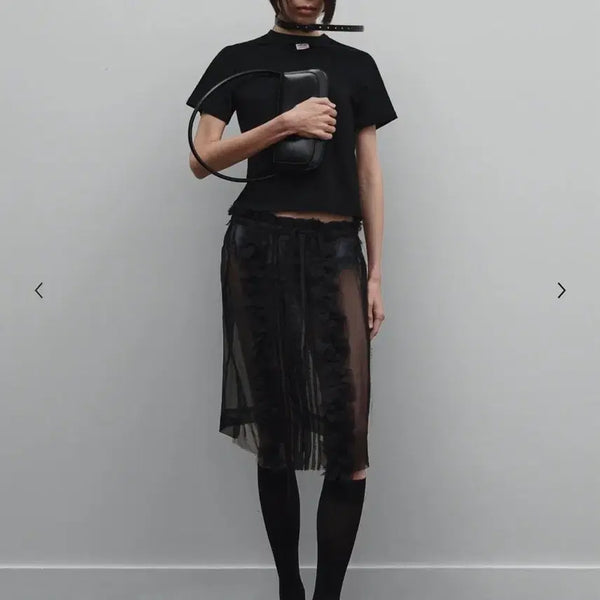[BUNJANG] Comission Ruffle Skirt (Organza) / COMMISSION 커미션 러플 스커트