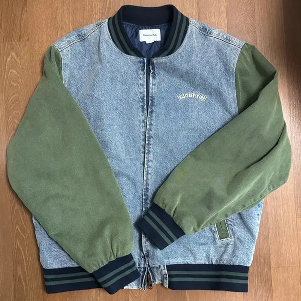 [BUNJANG] thisisneverthat Denim Varsity Jacket XL / 디스이즈네버댓 데님 바시티 자켓 xl