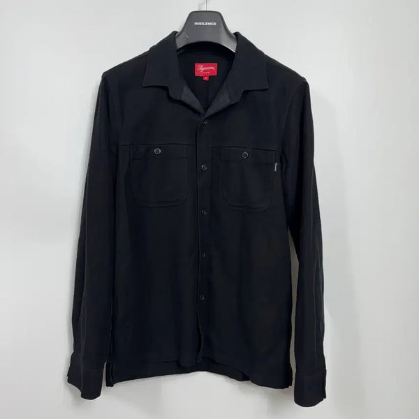 [BUNJANG] Supreme Suede Texture Cotton Shirt / 슈프림 셔츠 블랙