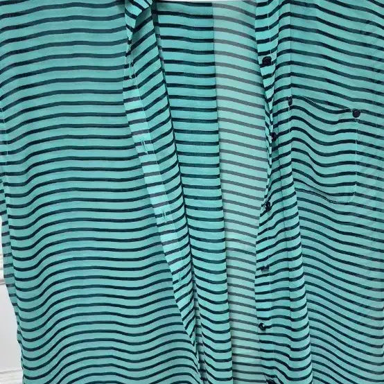 [BUNJANG] Jisense Sleeveless T-Shirt Mint Stripe Size 95 / 민소매 95