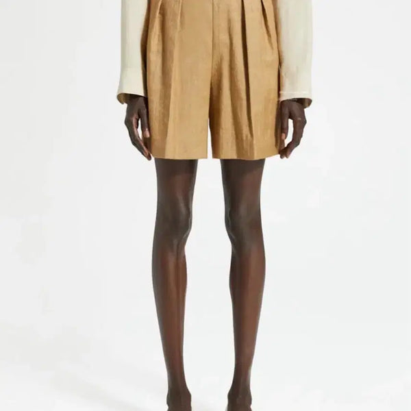 [BUNJANG] Theory Linen Pleated Bermuda Shorts Pants Size 2 / 띠어리 린넨 플리츠 버뮤다 쇼츠 팬츠 2사이즈