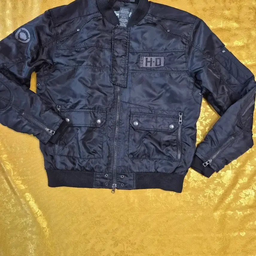 [BUNJANG] Harley-Davidson Bomber Jacket Black / 할리데이비슨 항공점퍼 블랙