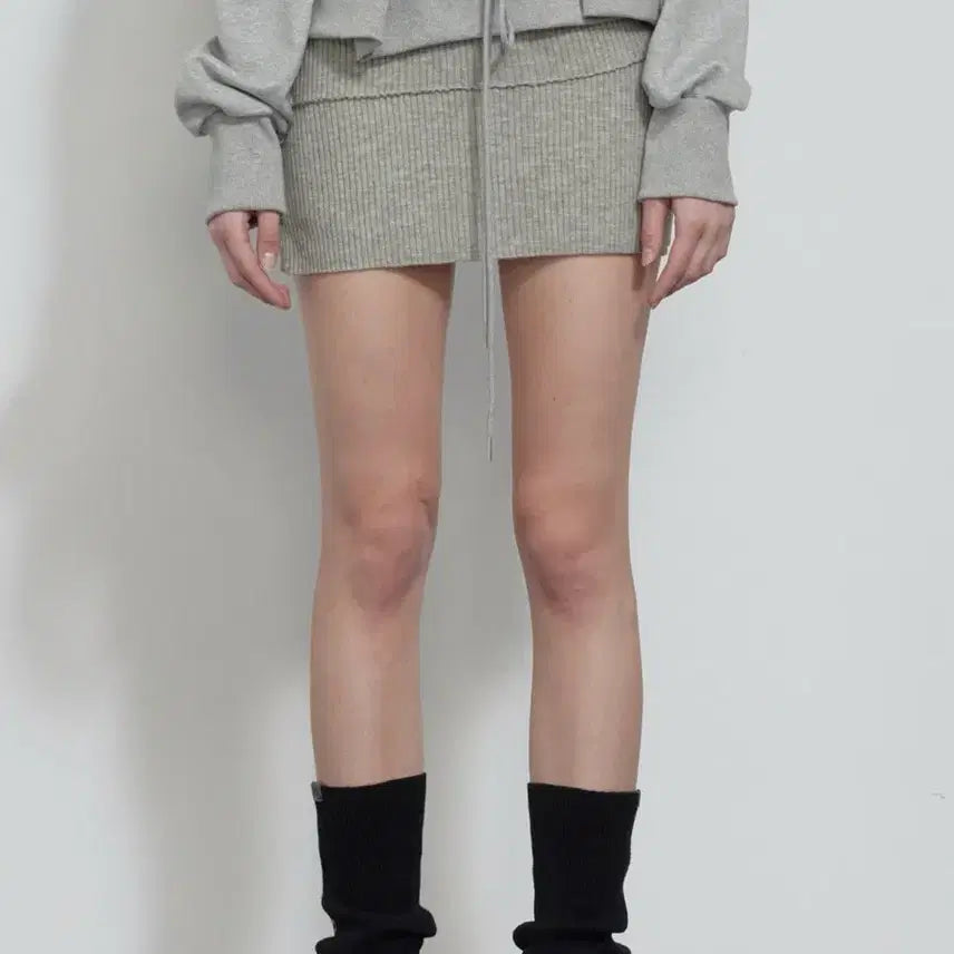 [BUNJANG] Bohemian Seoul Layered Folded Knit Skirt / 보헤미안서울 니트스커트 LAYERED FOLDED KNIT SKIRT