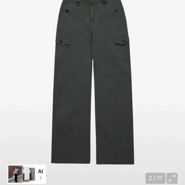 [BUNJANG] AzON Jed Cargo Pants Charcoal M / 애즈온 JED CARGO PANTS 제드 카고 팬츠 차콜 M