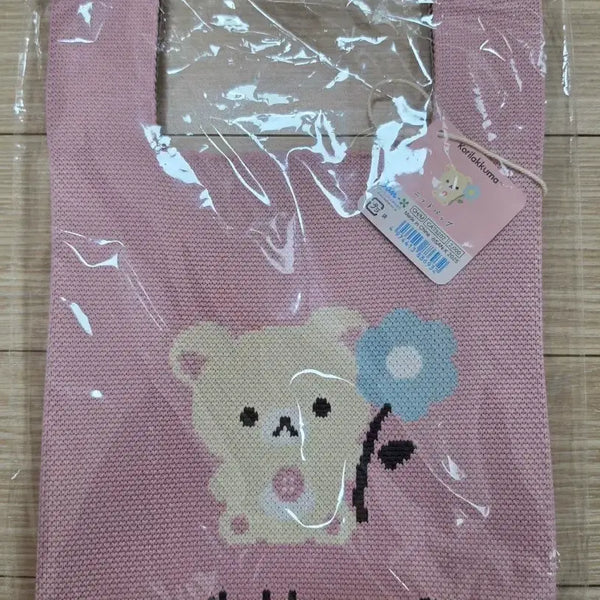 [BUNJANG] Rilakkuma Korilakkuma Pink Handbag / 새상품)코리락쿠마 핑크 손가방 판매