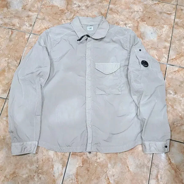 [BUNJANG] CP Company Lens Appliqué Shirt Jacket Grey / CP컴퍼니 렌즈 와펜 셔츠자켓 그레이